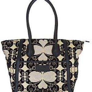 Mushmina woven and leather tote. NWOT never used